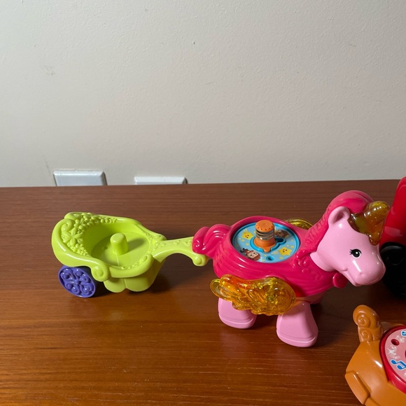 VTech Go Go Smart Friends Lot, Move & Zoom Racer Car, Magical Unicorn + - Picture 2 of 10